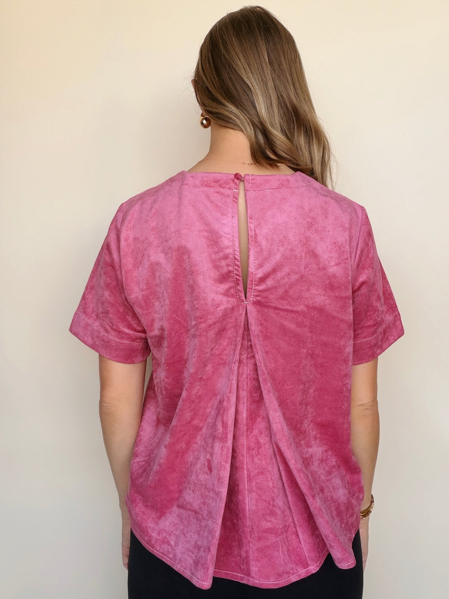 Juliette Suede Swing Top - Elle Maxine
