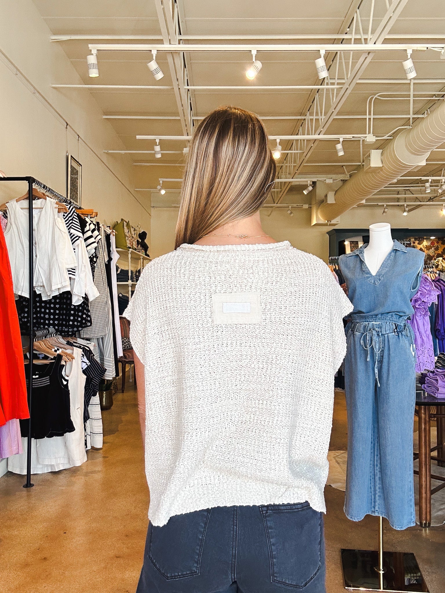 Juniper Knit Top - Oatmeal - Elle Maxine