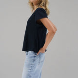 Kaden V - Neck Tee - Black - Elle Maxine