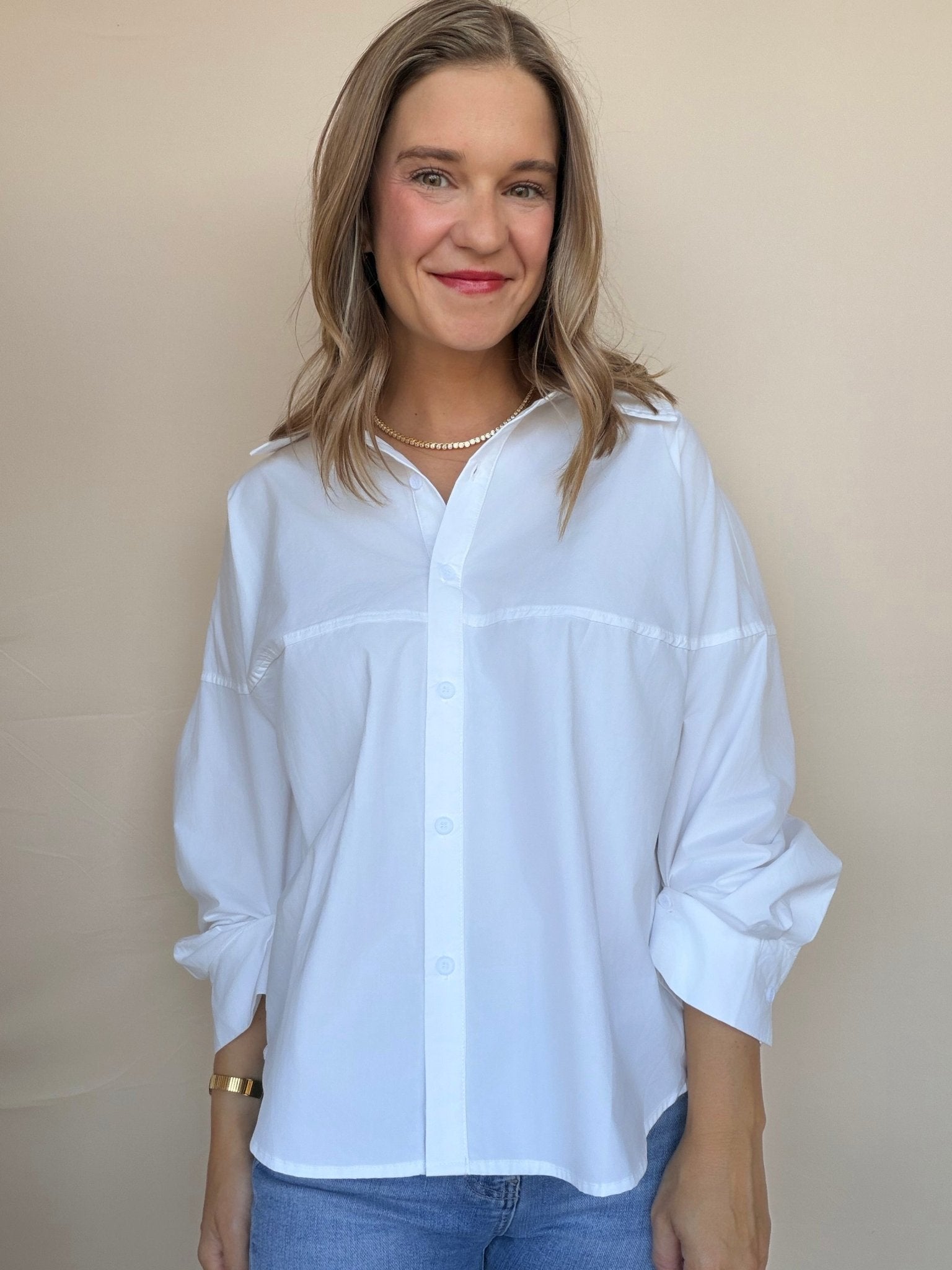 Kaia Modern Button Down Top - Elle Maxine