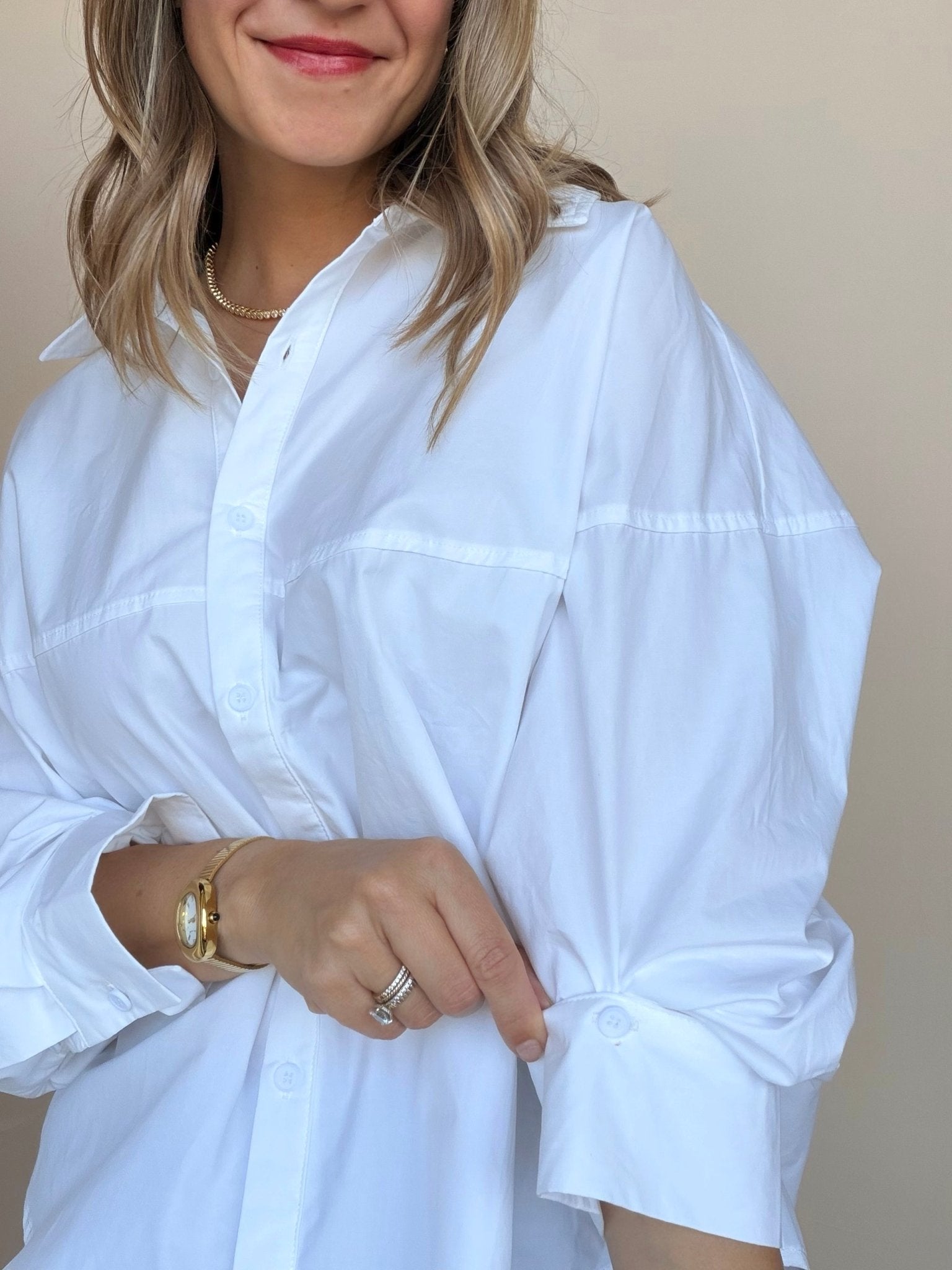 Kaia Modern Button Down Top - Elle Maxine