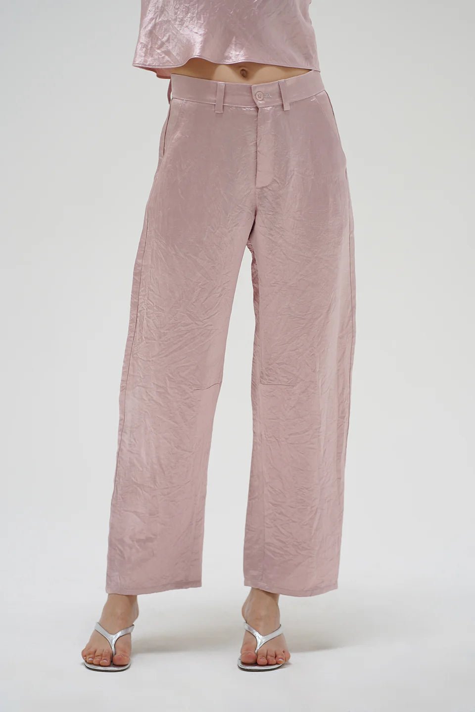 Kait Shine Pant - Rosewater - Elle Maxine