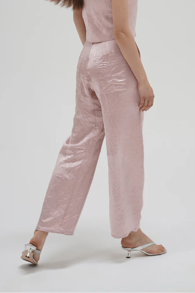 Kait Shine Pant - Rosewater - Elle Maxine
