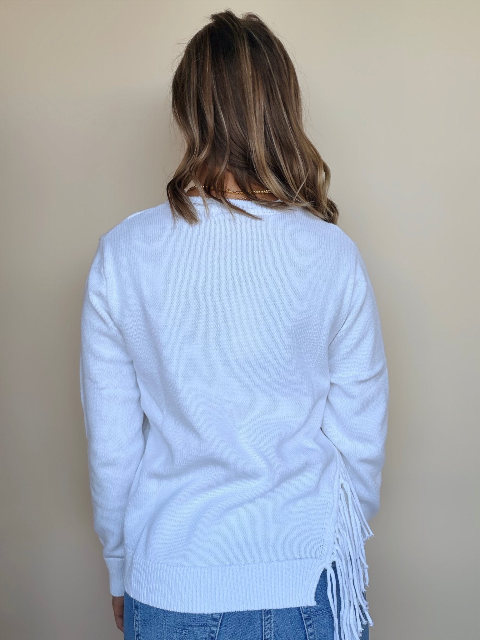 Katy Fringe Sweater - Elle Maxine
