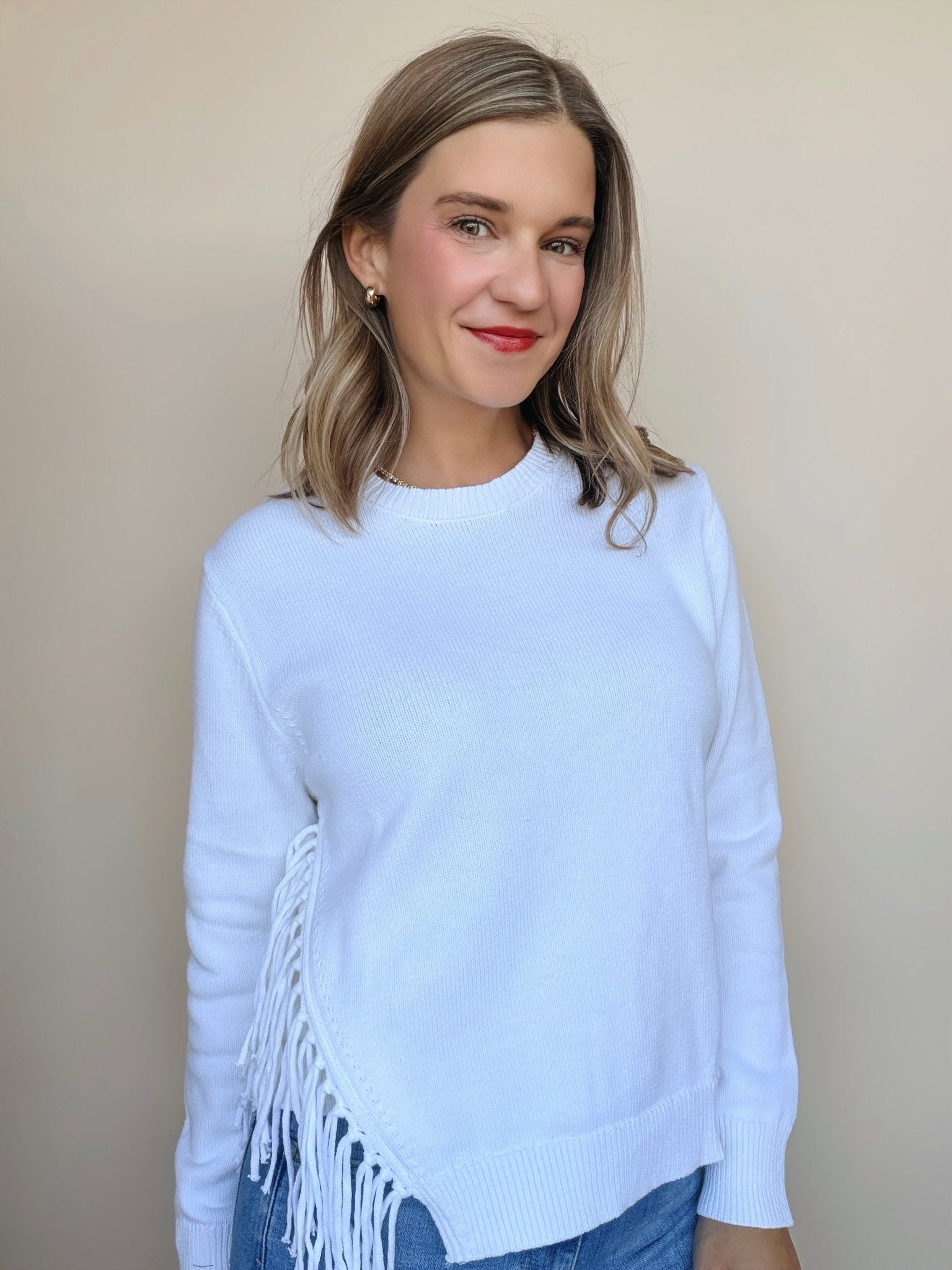 Katy Fringe Sweater - Elle Maxine