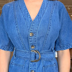 Kaulana Belted Denim Dress - Elle Maxine
