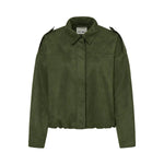Keisha Suede Bubble Hem Jacket - Elle Maxine