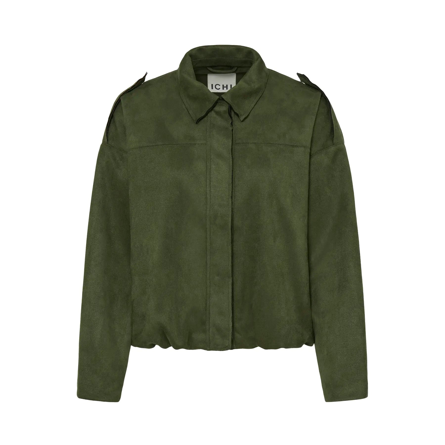 Keisha Suede Bubble Hem Jacket - Elle Maxine
