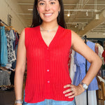 Kelly Button Down Tank - Elle Maxine