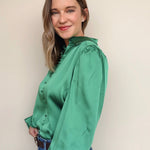Kelly Button Front Blouse - Elle Maxine