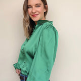 Kelly Button Front Blouse - Elle Maxine
