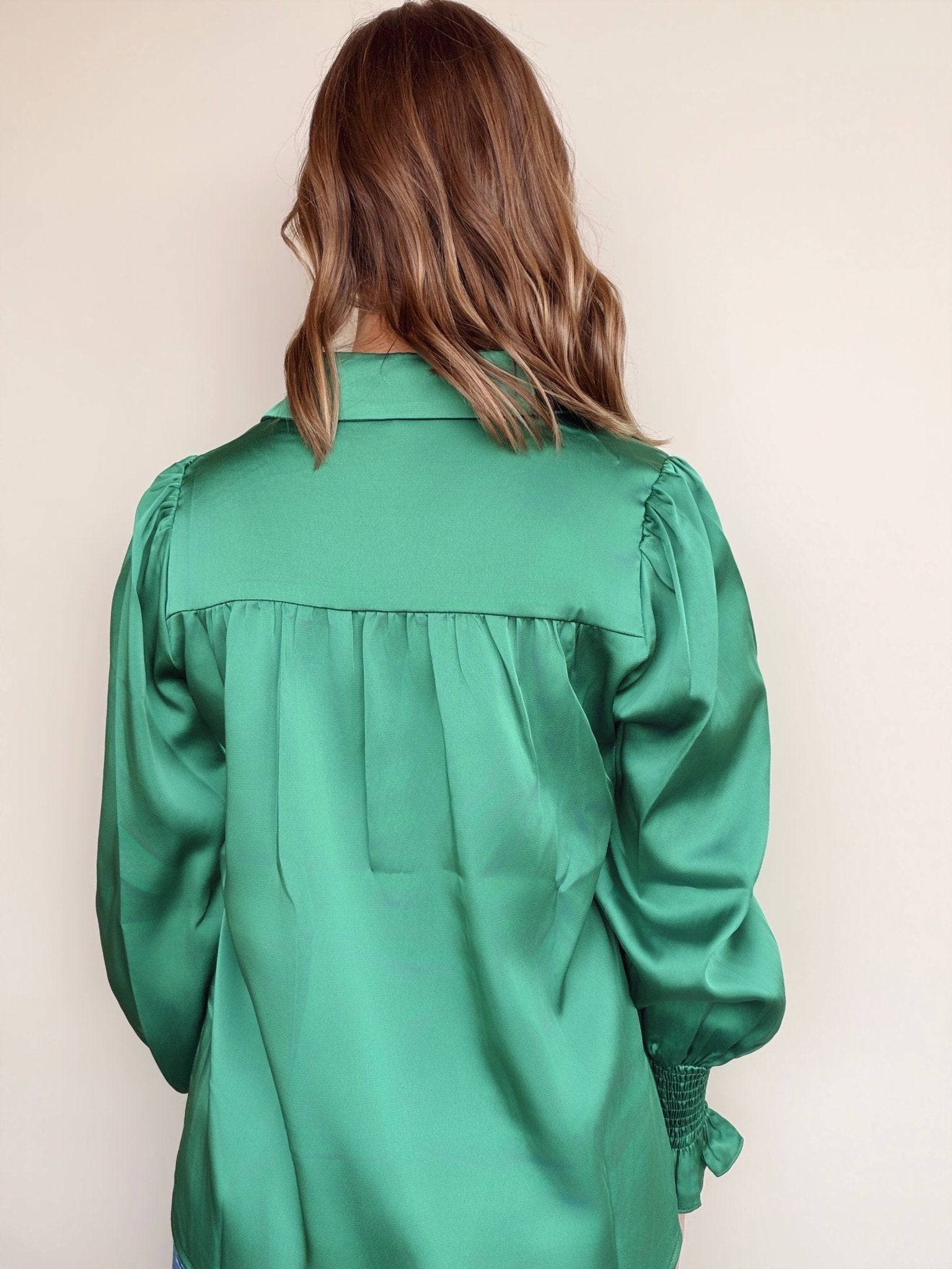 Kelly Button Front Blouse - Elle Maxine