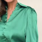 Kelly Button Front Blouse - Elle Maxine