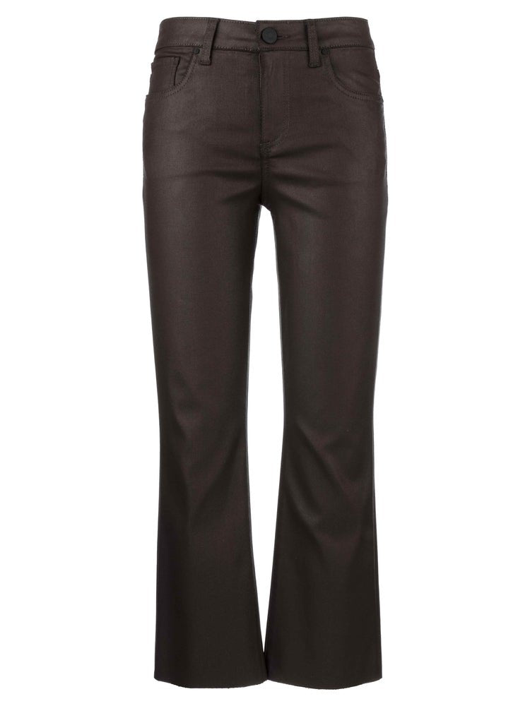 Kelsey Coated High Rise Ankle Flare Jeans - Elle Maxine