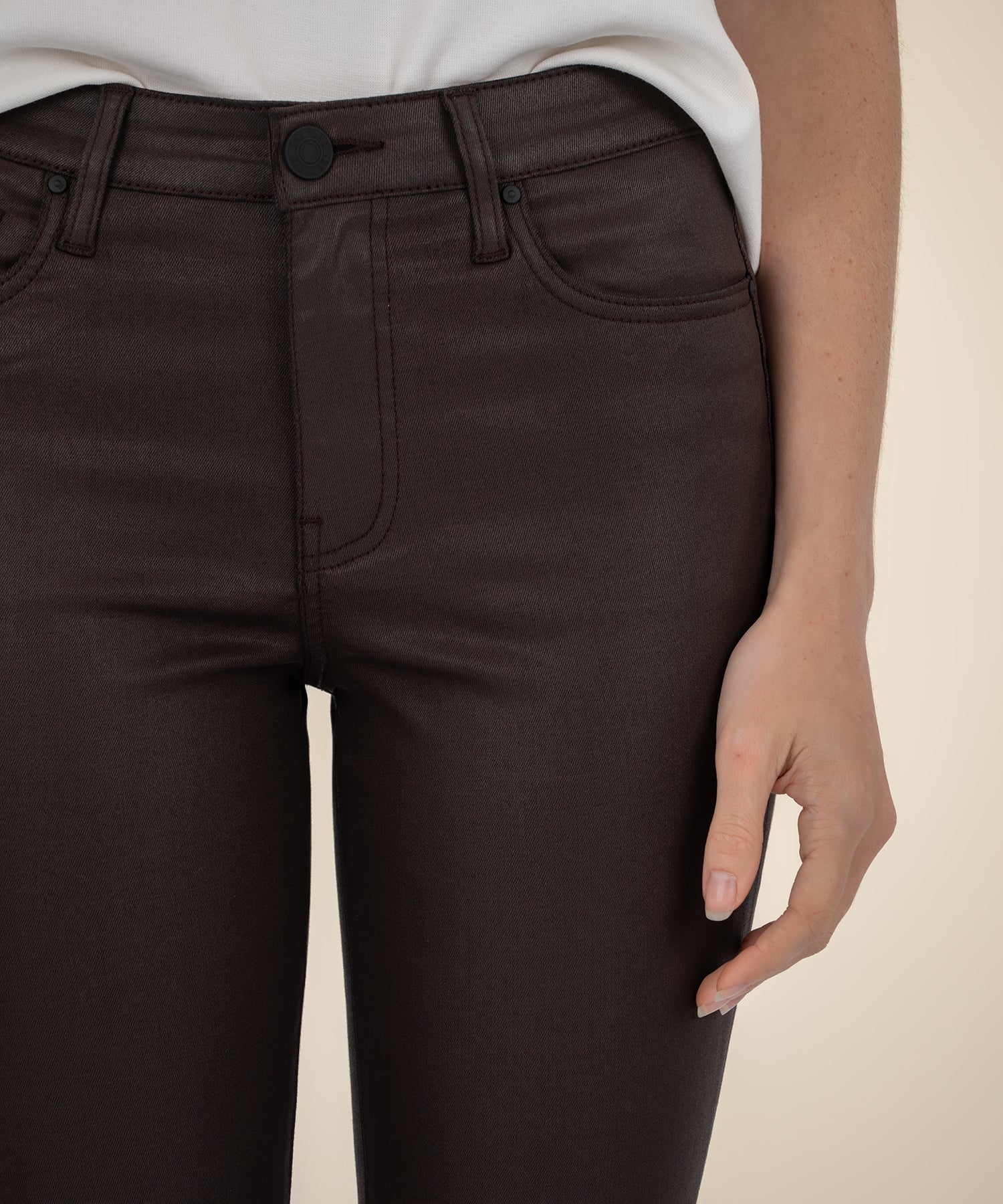 Kelsey Flare Jeans - Chocolate - Elle Maxine