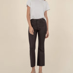 Kelsey Flare Jeans - Chocolate - Elle Maxine