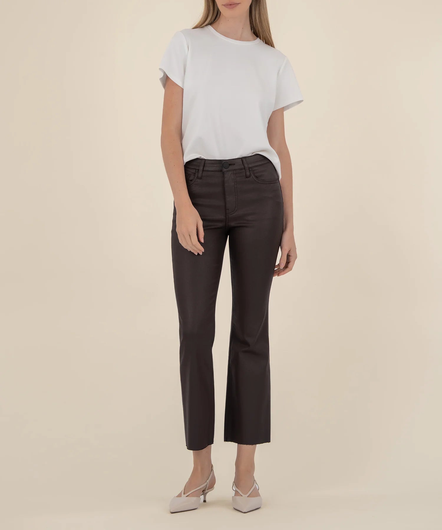 Kelsey Flare Jeans - Chocolate - Elle Maxine