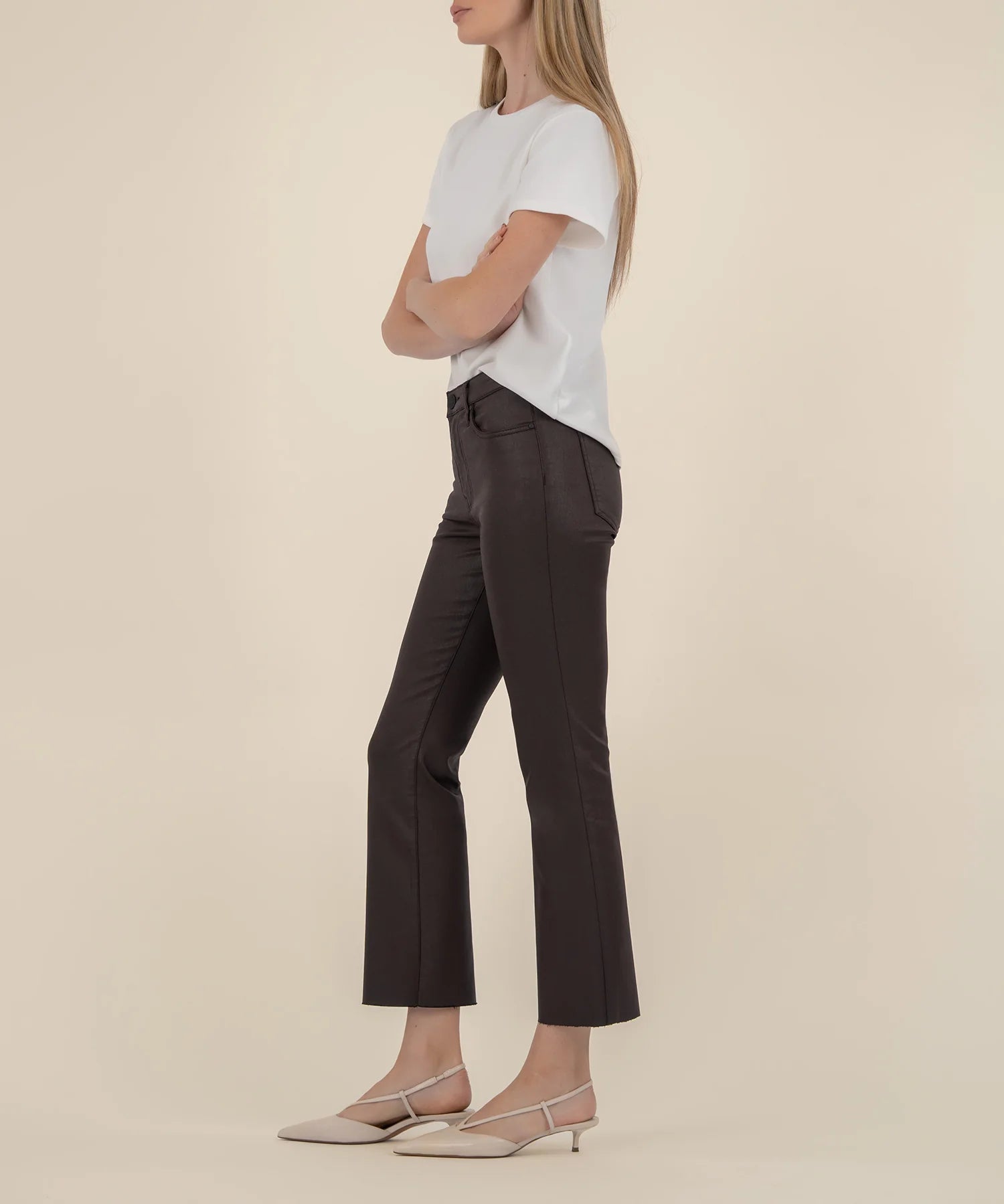 Kelsey Flare Jeans - Chocolate - Elle Maxine