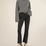 Kelsey Flare Jeans - Pewter - Elle Maxine