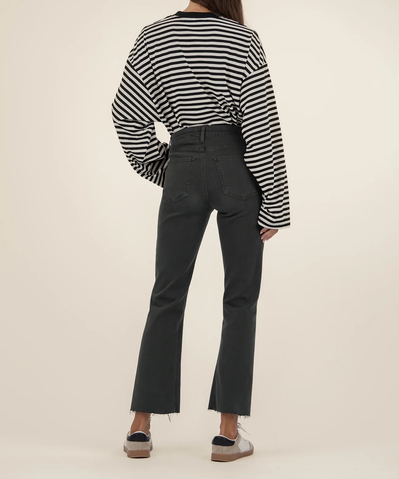 Kelsey Flare Jeans - Pewter - Elle Maxine