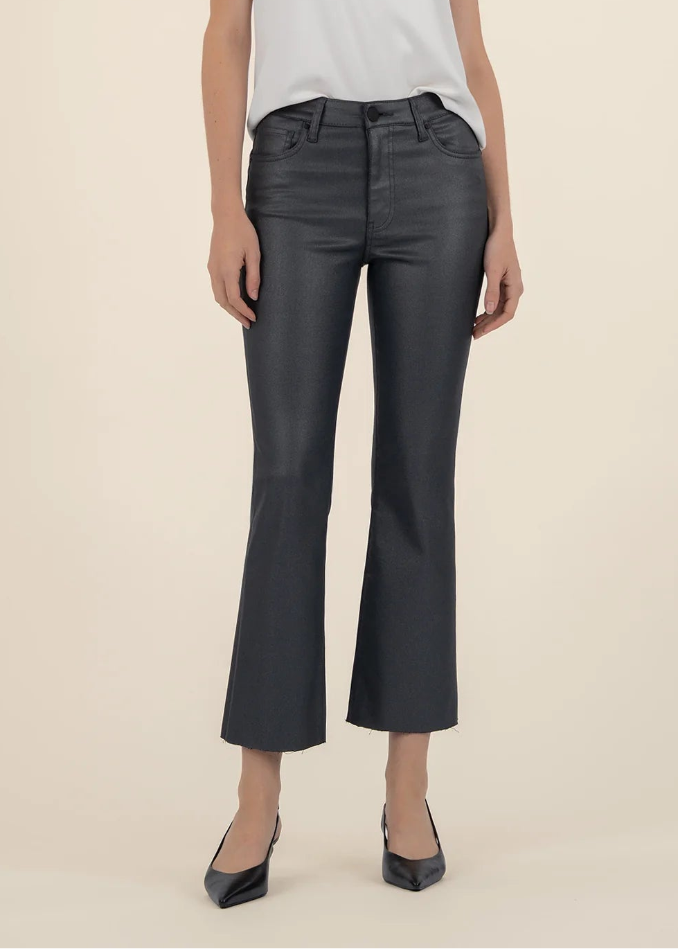 Kelsey Flare Jeans - Silver Bell - Elle Maxine