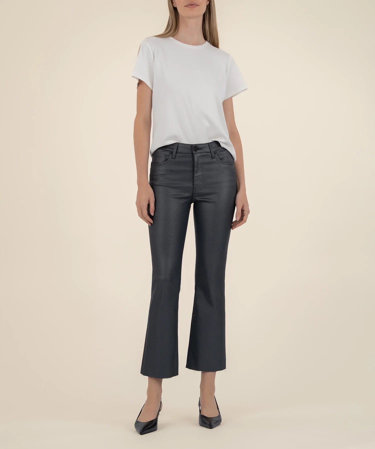 Kelsey Flare Jeans - Silver Bell - Elle Maxine