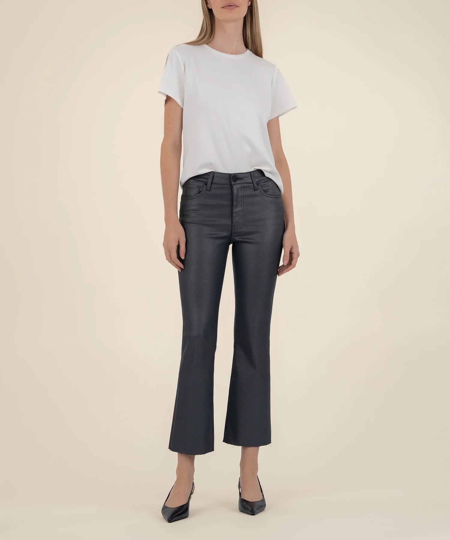 Kelsey Flare Jeans - Silver Bell - Elle Maxine