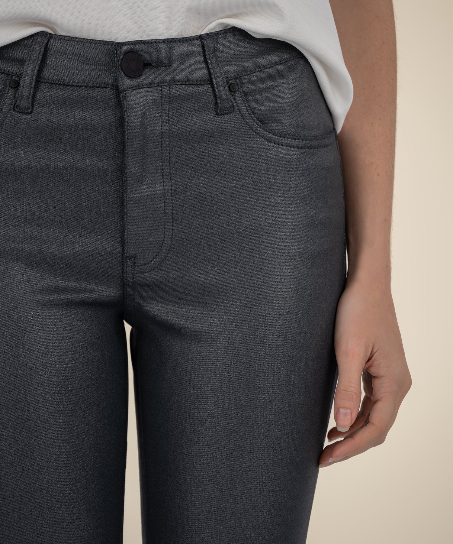 Kelsey Flare Jeans - Silver Bell - Elle Maxine