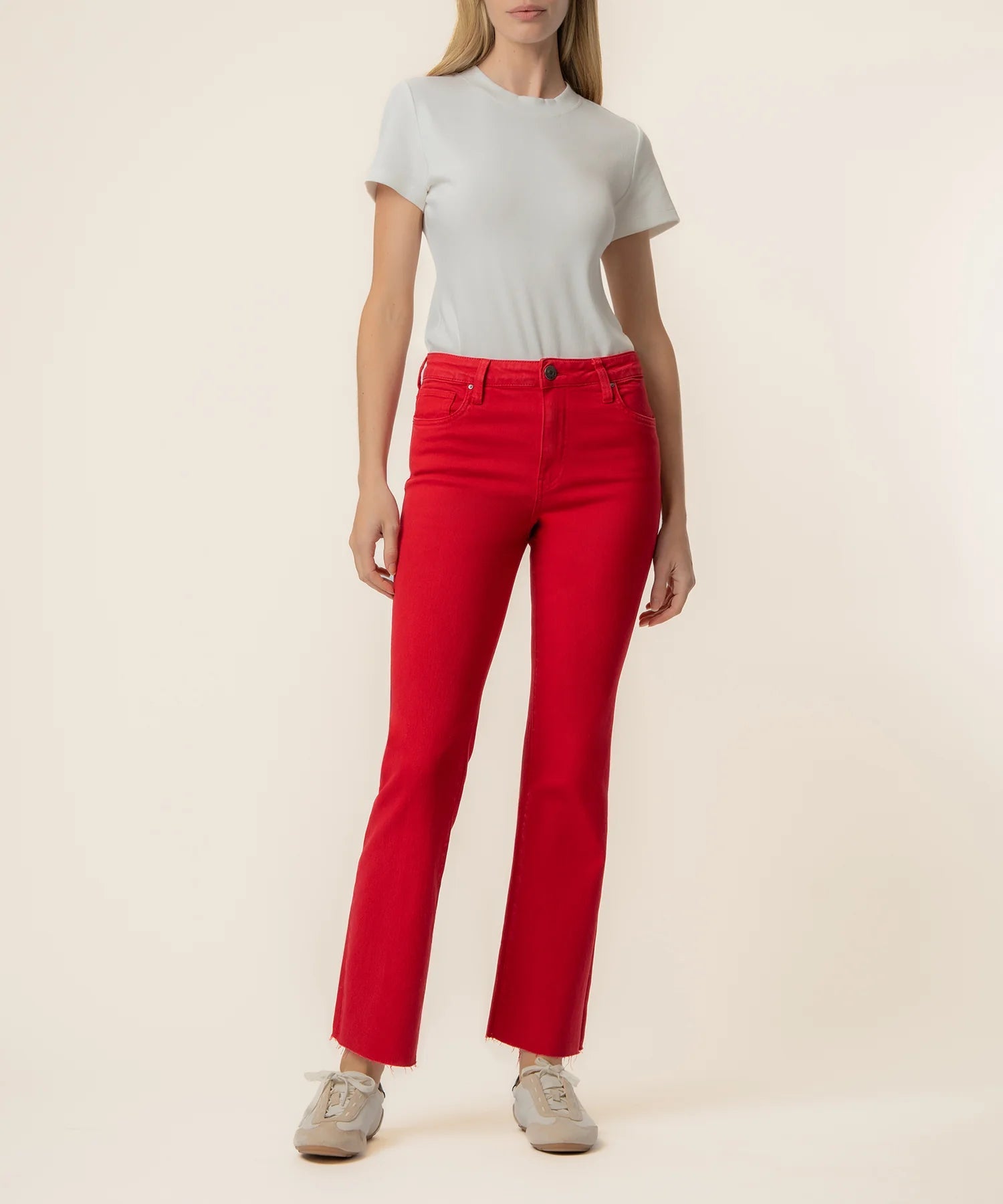 Kelsey High Rise Ankle Flare - Elle Maxine