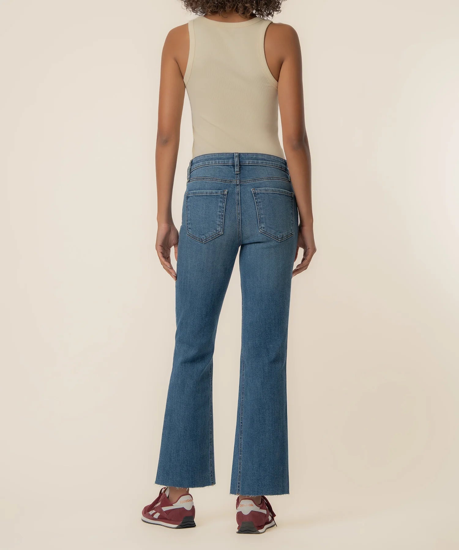 Kelsey High Rise Ankle Flare - Wonderful - Elle Maxine