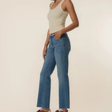 Kelsey High Rise Ankle Flare - Wonderful - Elle Maxine