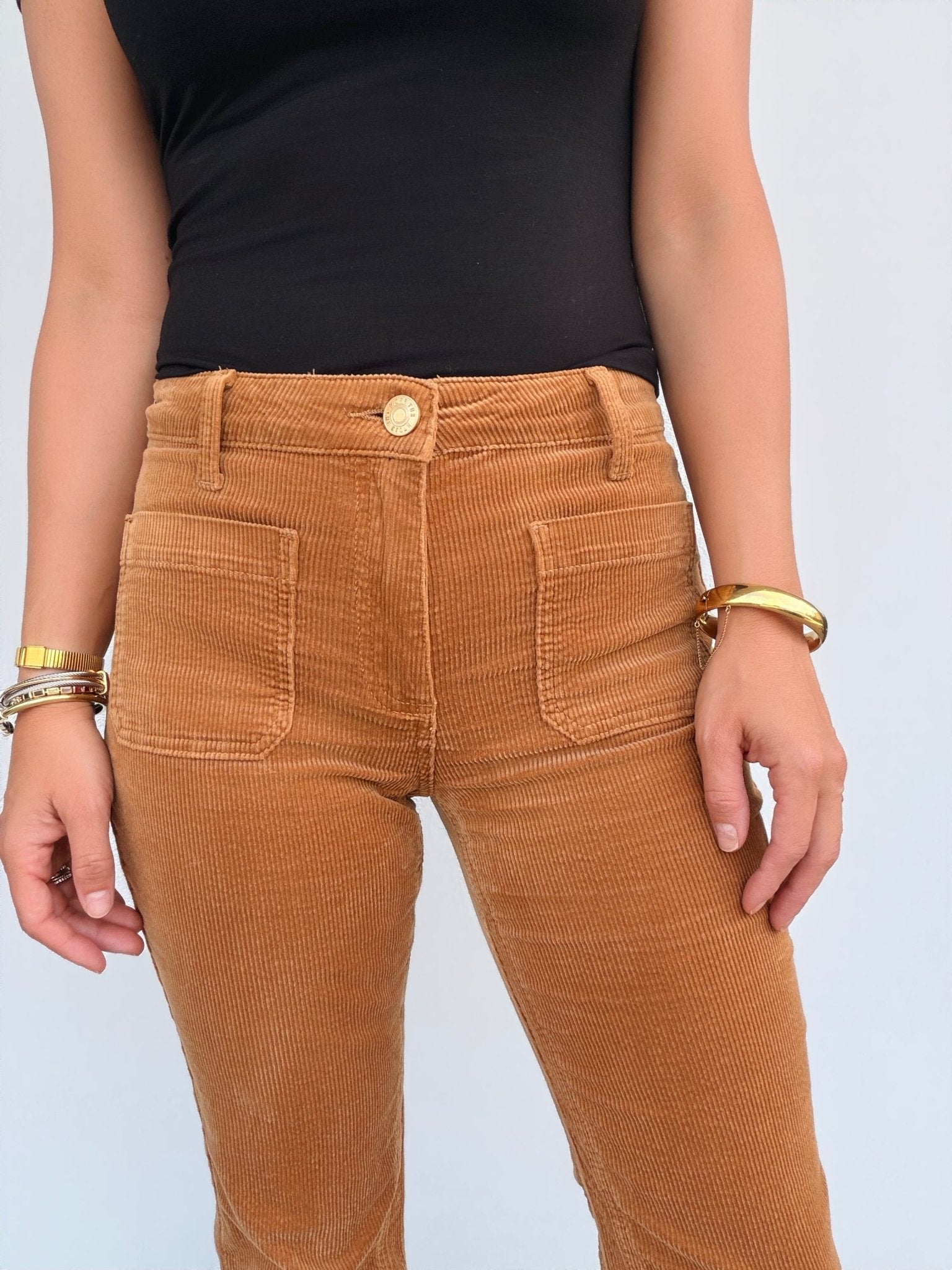 Kelsey Mid Rise Ankle Flare Pant - Elle Maxine