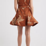 Kenny Topstitched Paneled Dress - Elle Maxine