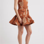 Kenny Topstitched Paneled Dress - Elle Maxine