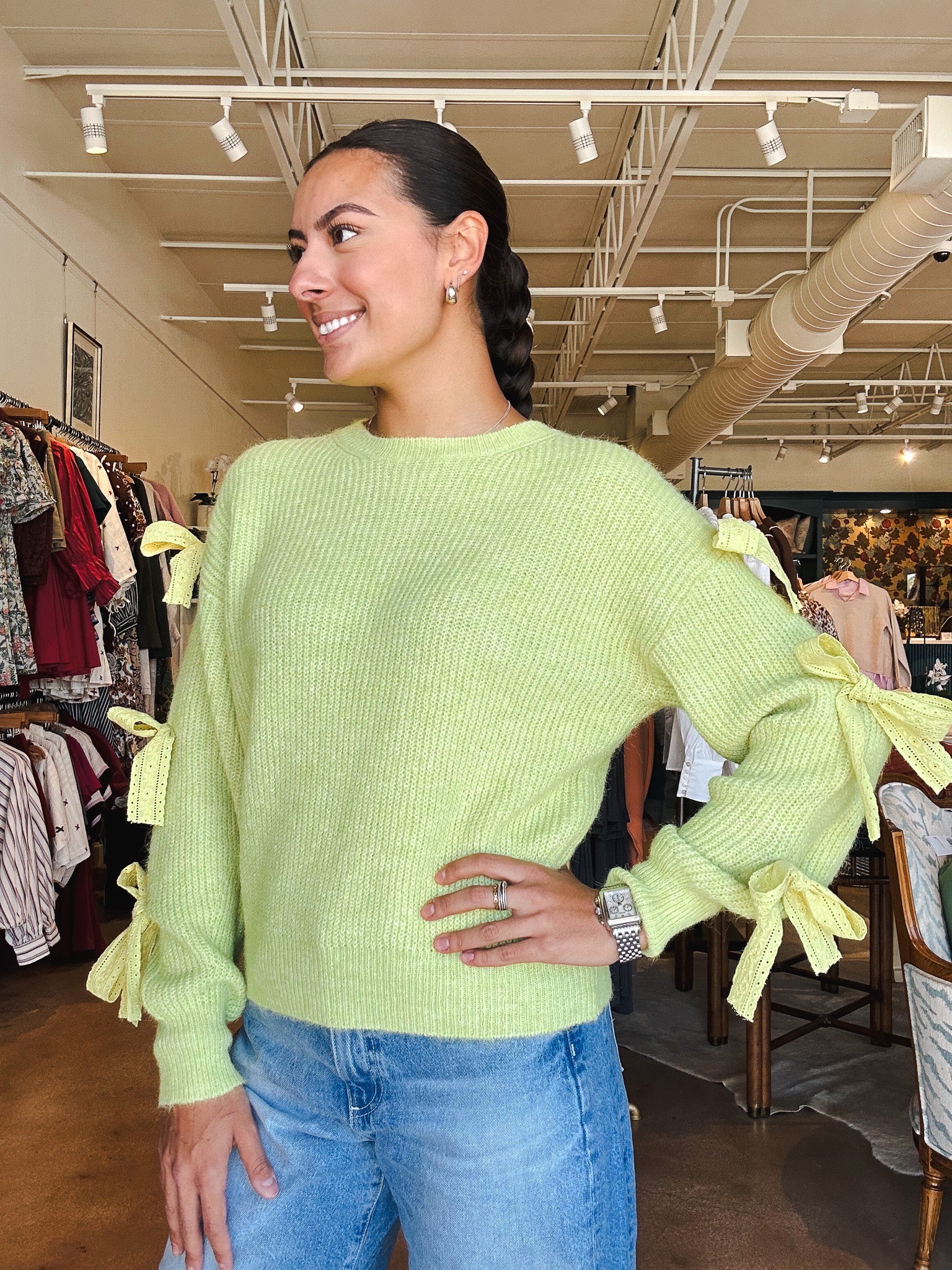 Key Lime Sweater - Elle Maxine