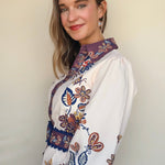Khyrie Peacock Belted Dress - Elle Maxine