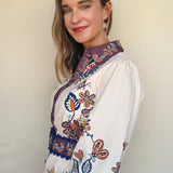 Khyrie Peacock Belted Dress - Elle Maxine