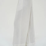 Kiana Linen Pull On Pant - Whisper White - Elle Maxine