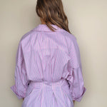 Kiki Pintuck Striped Button Down - Elle Maxine