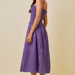 Kimmy Smocked Stripe Midi Dress - Elle Maxine