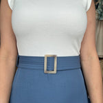 Kristopher Twofer Dress - Riviera Blue - Elle Maxine