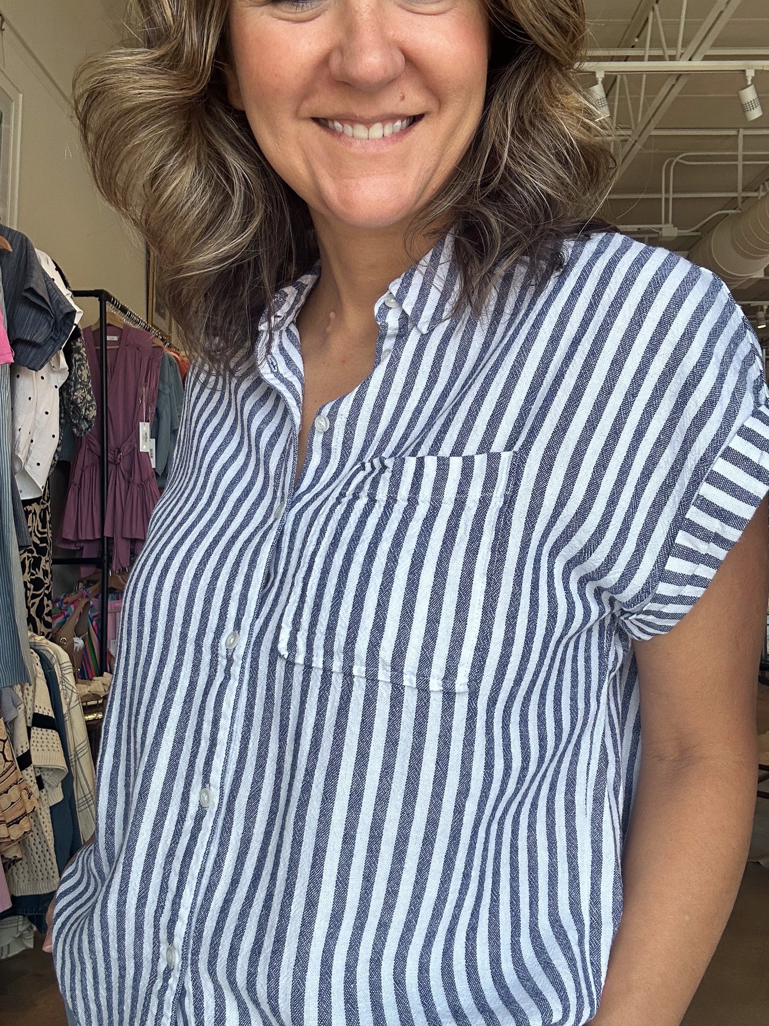 Kristy Stripe Top - Elle Maxine