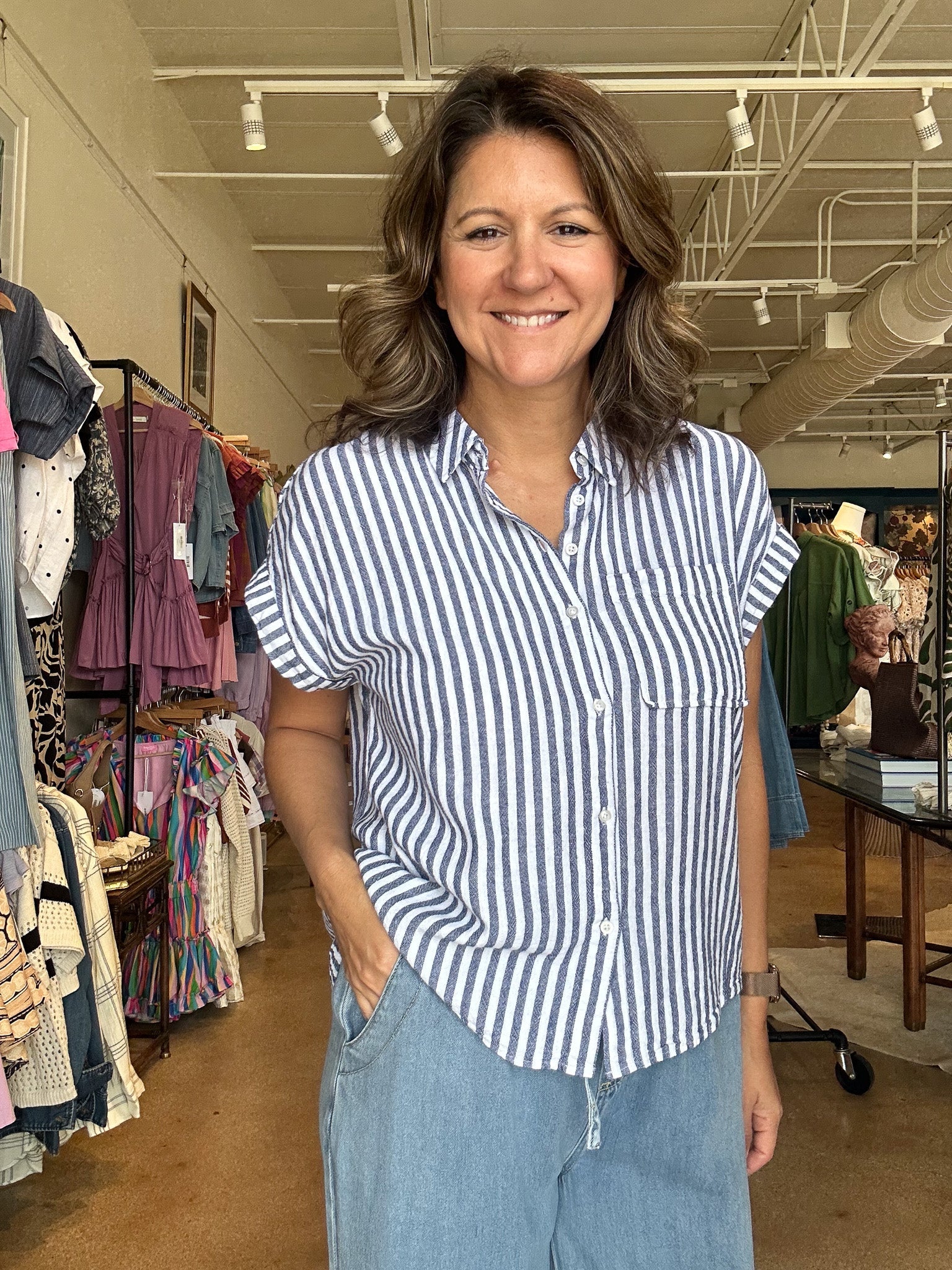 Kristy Stripe Top - Elle Maxine