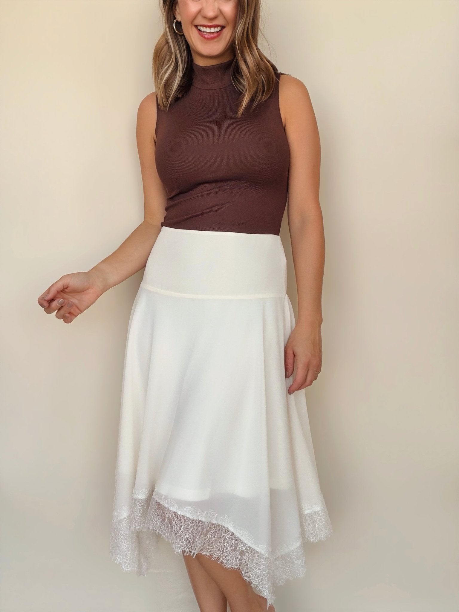 Lali Lace Midi Skirt - Elle Maxine