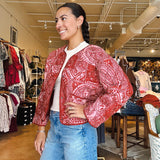 Lance Quilted Jacket - Terracotta - Elle Maxine