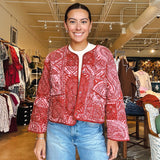 Lance Quilted Jacket - Terracotta - Elle Maxine