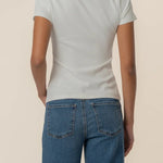Langley Short Sleeve Rib Tee - Elle Maxine