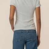 Langley Short Sleeve Rib Tee - Elle Maxine