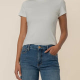 Langley Short Sleeve Rib Tee - Elle Maxine
