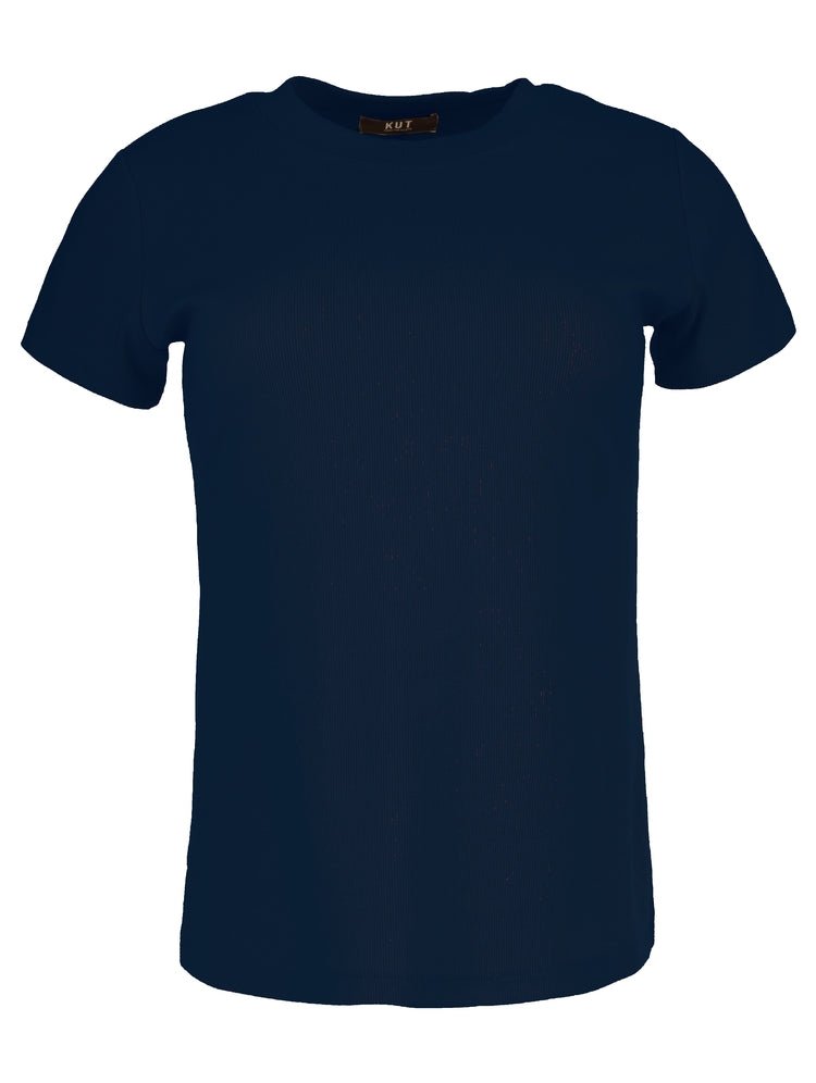 Langley Short Sleeve Rib Tee - Elle Maxine